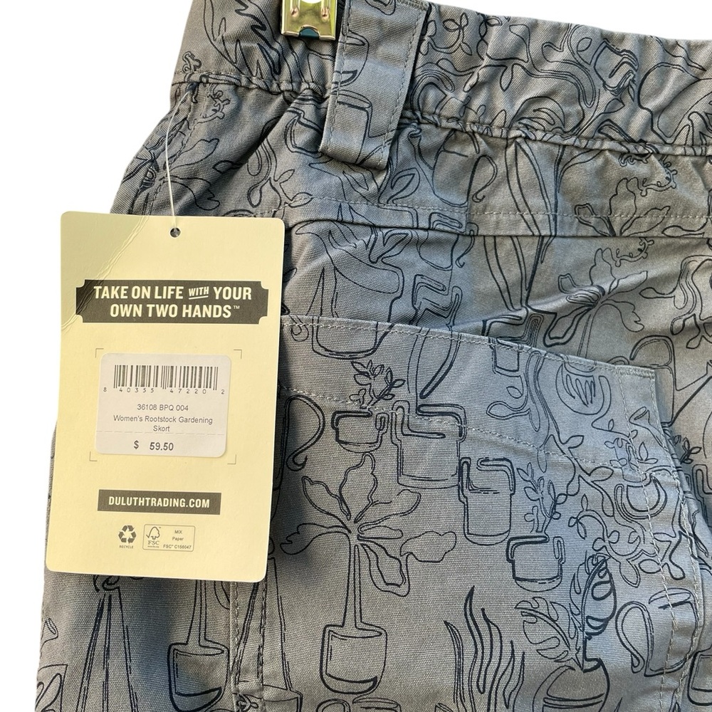 Duluth Trading Co Women’s Rootstock Gardening Skort Size 4 - Picture 7 of 11